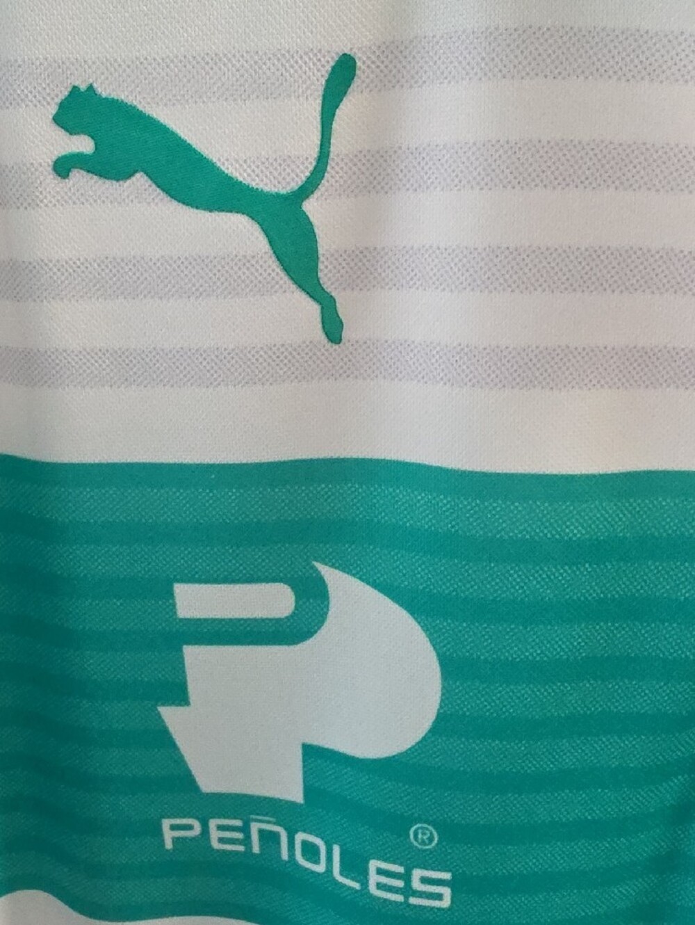 Puma Santos Laguna Home Shirt - Teal and White - Picture 4 of 16